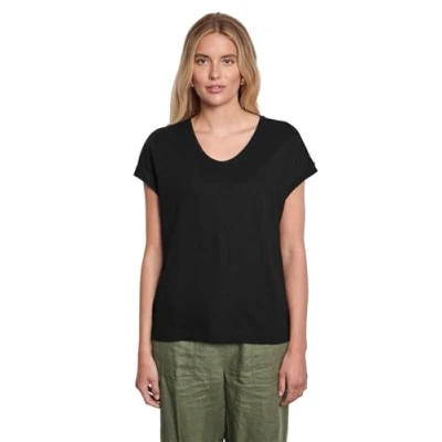 Abbildung von Street One Studio Vneck Tshirt basic, Damen, Größe: 42, Schwarz