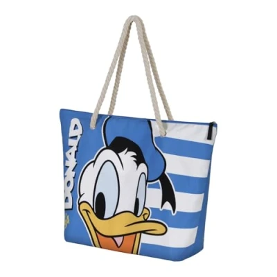 Abbildung von Donald Duck Sailor Soleil Strandtasche, Blau, 52 x 37 cm