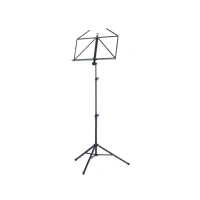 Abbildung von K&amp;M 10065 Notenpult Nickel Faltbarer Notenständer für Trompetenkoffer Ausziehbares Stativ von 58,5 122 cm Höhe