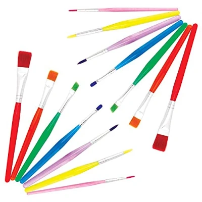 Abbildung von Baker Ross FE334 Farbpinsel Set, 14 Stück, für Kinder, Malzubehör, Kunstbedarf, verschieden