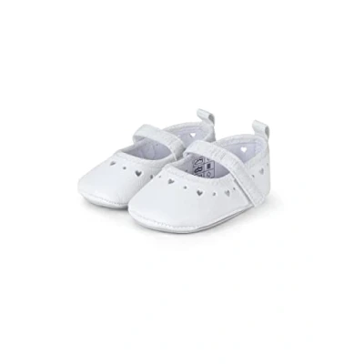 Abbildung von Sterntaler® Baby Ballerinas Herz Krabbelschuh (1 tlg., Hausschuhe mit süßen Stickmotiven, Babyschuhe weich) aus Kunstleder, Anti Rutsch Sohle