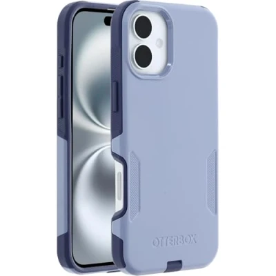 Abbildung von OtterBox Commuter Series MagSafe Hülle für iPhone 16 Plus, sturzsicher, schützende Hülle, 3X getestet nach Militärstandard, Lila