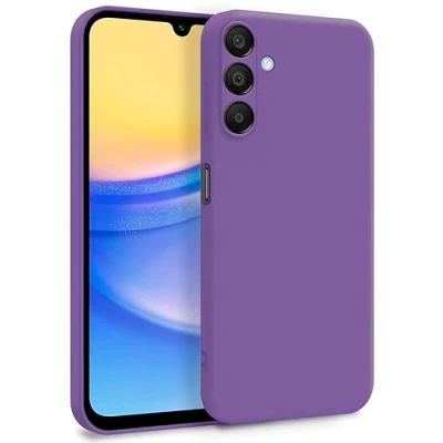 Abbildung von MyGadget Hülle für Samsung Galaxy A15 5G Zweilagige Handyhülle mit Kameraschutz Cover Innenfutter &amp; Silikon außen Lila