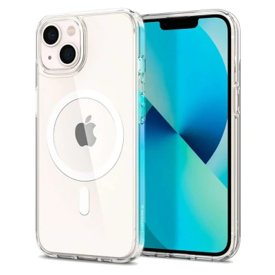 Abbildung von Spigen Ultra Hybrid MagFit Hülle Kompatibel mit iPhone 13 MagSafe Magnetisch Weiß