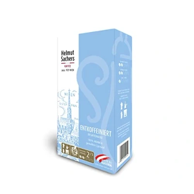 Abbildung von Helmut Sachers Kaffee Entkoffeiniert, Intensität 2/5, 100% Arabica, gemahlen, 500g