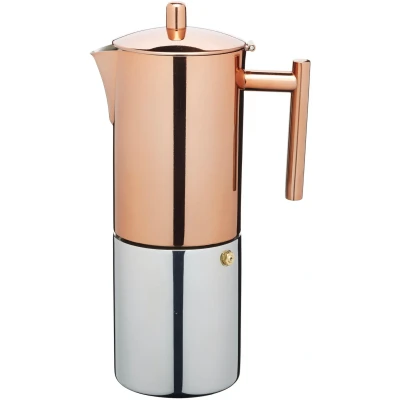 Abbildung von Die Espressomaschine La Cafetière aus Edelstahl / Kupfer 600 ml 7 Tassen