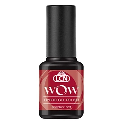 Abbildung von LCN WOW Hybrid Gel Polish Nr. 8 smokin&#039; hot (8ml) (rot) Gellack ohne Lichtgerät für bis zu 10 Tage perfekt lackierte Nägel