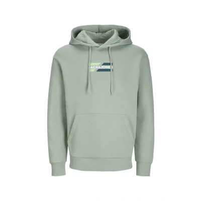 Abbildung von Jack &amp; Jones CORP Graphic Kapuzenpullover, Herren, Größe: Large, Hellgrün