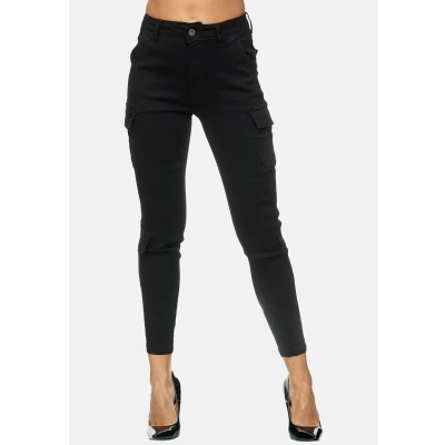 Abbildung von Elara Cargohose, Damen, Größe: 34, Schwarz