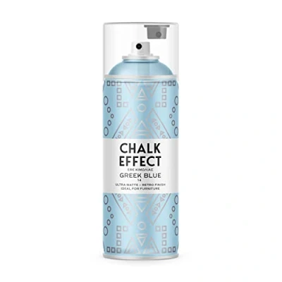 Abbildung von CL COSMOS LAC Kreidefarbe Spray Chalk Effect hochwertige chalky Kreidesprühfarbe Farbspray Paint Farbe (Greek Blue)