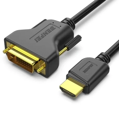 Abbildung von BENFEI HDMI auf DVI Kabel, 0,9 m, bidirektional, D 24 + 1 Stecker Stecker, High Speed Adapterkabel, Kompatibel mit 1080P Full HD für Raspberry Pi, Roku, Xbox One, PS4 PS3