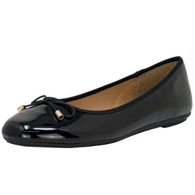 Abbildung von Fitters Footwear 2.514378 Fiona Black Patent Ballerina