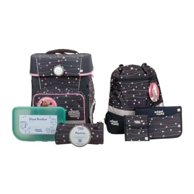 Abbildung von School Mood Champion Maxx Ella Pony blau rosa Schulranzen Set Grundschule