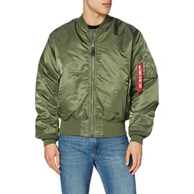 Abbildung von Alpha Industries MA Bomberjacke, Herren, Größe: 5XL, Sage green