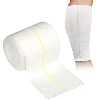 Abbildung von Elastische Schlauchförmige Bandage 10.75CM X 5M Schlauchverband Kompressionsbandage 2 Wege Stretch Fixierbinde Stütz Schlauch Verband Für Große Knie