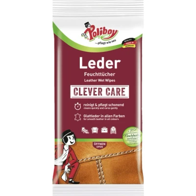 Abbildung von POLIBOY Leder Pflege Feuchttücher, 7402501, 40161747, 1 Packung = 20 Tücher