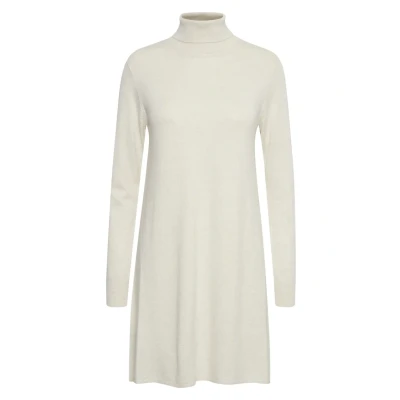 Abbildung von Oxmo Winala Strickkleid, Damen, Größe: Large, Oyster grey melange