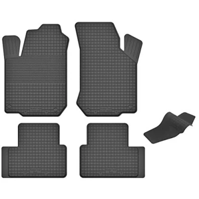 Abbildung von Gummimatten mit Tunnel kompatibel Hyundai ATOS (Bj. 2000 2008) ideal angepasst 5 Teile EIN Set