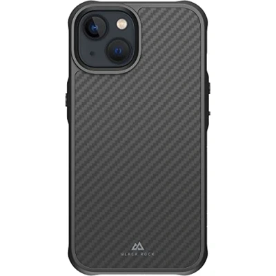 Abbildung von Black Rock Hülle Carbonhülle Robust Case Real Carbon Passend für Apple iPhone 14 I Karbon Handyhülle, Fiber Cover (Carbon Schwarz)