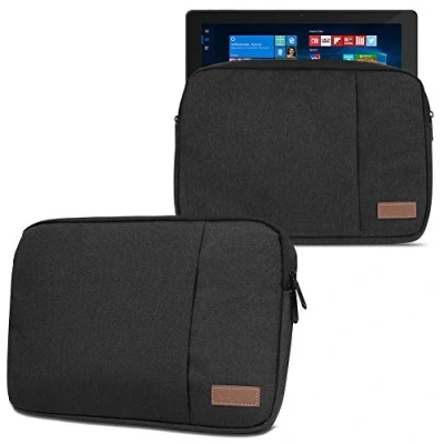 Abbildung von NAmobile Schutzhülle kompatibel für Wortmann Terra Pad 1162 11,6 Zoll Hülle Tablet Tasche in Schwarz oder Grau Case Cover, Farbe:Schwarz