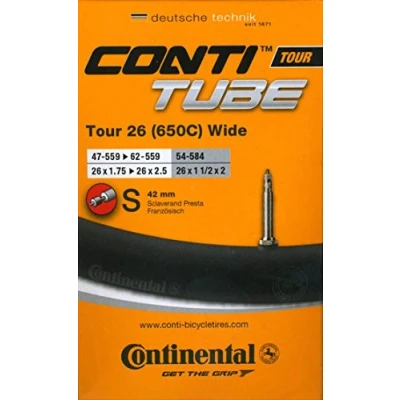 Abbildung von Continental Unisex Adult Schlauch Tour Wide, Schwarz, One Size