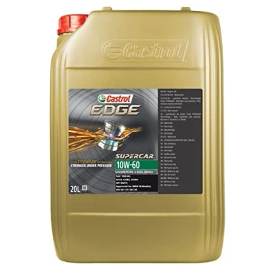 Abbildung von Castrol EDGE Titanium 10W 60 20l Motoröl 1595DB VOLKSWAGEN: Golf 4 Schrägheck, 5 Polo IV AUDI: A6 C6 Avant, A3 Schrägheck