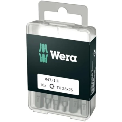 Abbildung von Wera 867/1 DIY SiS, 10 Stück(e), Torx Plus, TX25, Edelstahl, CE, GS, DVE, 25 mm