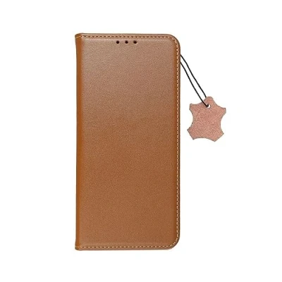 Abbildung von COFI 1453 Smart Pro Echt Leder Hülle Tasche kompatibel mit Samsung Galaxy A15 5G Braun
