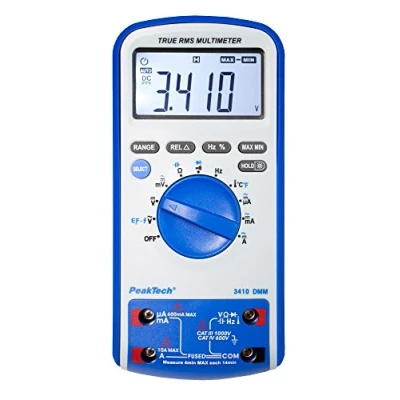 Abbildung von PeakTech P 3410 TRUE RMS Digital Multimeter 6000 Counts mit Durchgangsprüfer, NCV, Temperatur und Autorange CAT III 1000V/ IV 600V