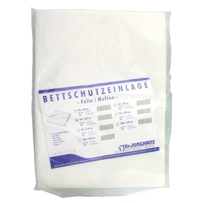Abbildung von Bettschutzeinlage Folie Molton 70x100 cm 1 St