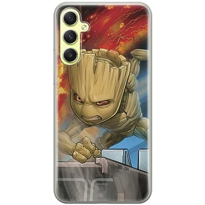 Abbildung von ERT GROUP Handyhülle für Samsung A34 5G Original und offiziell Lizenziertes Marvel Muster Groot 003 optimal an die Form des Handy angepasst, hülle aus TPU