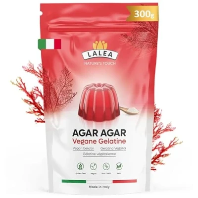 Abbildung von Agar Pulver 300g Veganes Gelatinepulver Glutenfrei, Pflanzliche Gelatine Premium Qualität für Geliermittel UND Verdickungsmittel,HALAL, KOSCHER KETO
