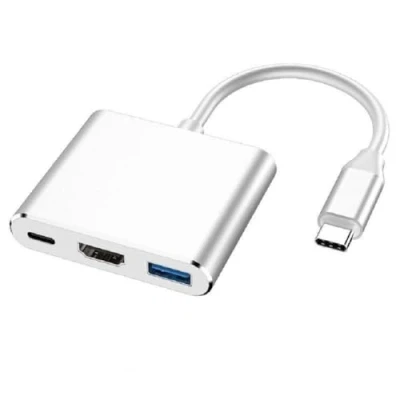 Abbildung von ENGELMANN EnM0600, USB C auf HDMI, 3.0 und Adapter Typ zu A, C, 14 cm