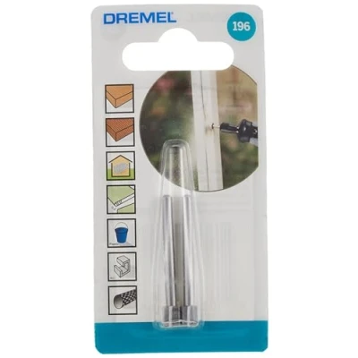 Abbildung von Dremel 196 Hochgeschwindigkeits Fräser Zubehörsatz für Multifunktionswerkzeug mit 2 Fräsern Ø5,6mm zum Schnitzen, Gravieren und Fräsen in Holz, Weichmetall, Beton u.v.m., Grau, 5,6 mm