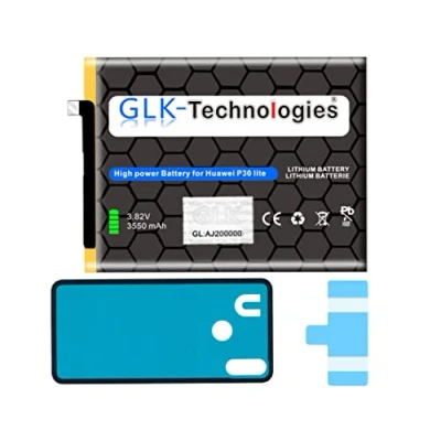 Abbildung von GLK Technologies Akku kompatibel mit Huawei P30 LITE Mate 10 Honor 7X 9i 9 NOVA 2 Plus 4E 2S SE HB356687ECW 3550mAh inkl. 2X Klebebandsätze