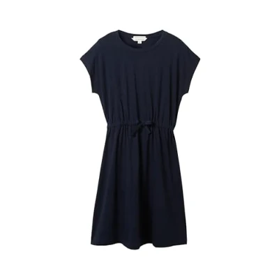 Abbildung von TOM TAILOR Mädchen Kinder Basic Jerseykleid mit Rundhalsausschnitt, sky captain blue, 128