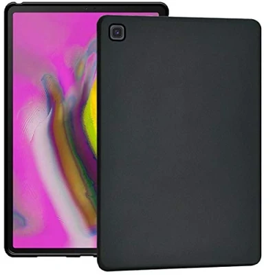 Abbildung von Verco Hülle für Samsung Galaxy Tab A 10.1 (2019), Schutzhülle Tablet Tasche Silikon Cover [T510 / T515], Schwarz