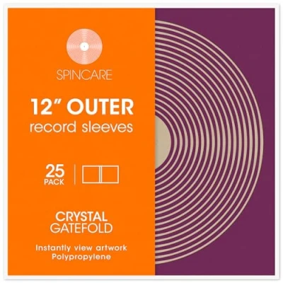 Abbildung von 25x 12 GATEFOLD Vinyl LP Schallplatten Hüllen Crystal Superklares Polypropylen Klappcover Für Single &amp; Doppel LPs Säurefreie Plastikschutzhüllen