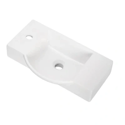 Abbildung von FACKELMANN Waschbecken, Keramik, Breite 55 cm, für Gäste WC