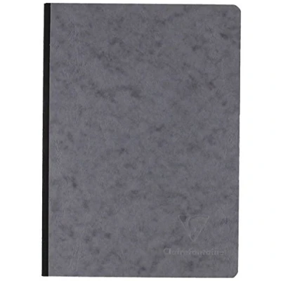 Abbildung von Clairefontaine 795405C Heft Age Bag, in Format DIN A5 (Rücken mit Leinenheftung, blanko, 96 Blatt) 1 Stück grau