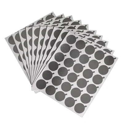 Abbildung von ALUMINIUM GLUE STICKER Einweg Wimper Kleben Halter Zubehör für Wimpernverlängerung (1 Packung (300 Stück))