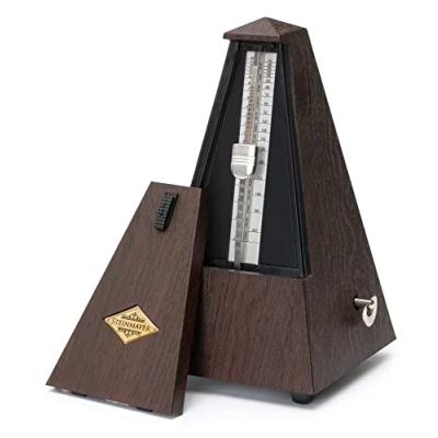 Abbildung von Steinmayer Metronom mit Glocke 40 208 Schläge pro Minute, Mechanischer Taktgeber in Pyramidenform 4 Taktarten