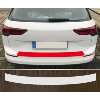 Abbildung von is tuning kompatibel mit VW Golf 8 Variant ab 2020 Lackschutzfolie Ladekantenschutz transparent
