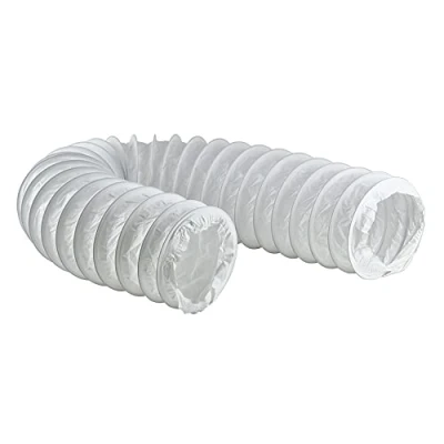 Abbildung von Steinberg14 Weiß Ø 100mm / 1m Abluftschlauch PVC Flexibel Schlauch für Klimaanlagen Dunstabzugshaube Trockner