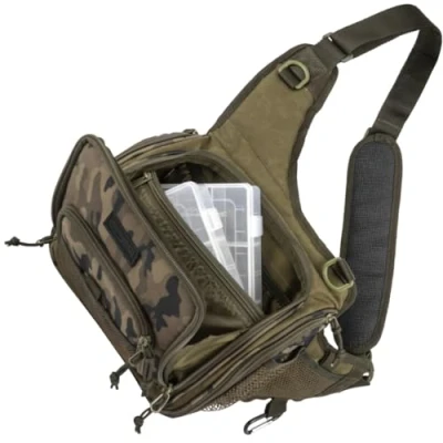 Abbildung von Spro Angeltasche mit Tackleboxen 27x11x27cm Double Camou Shoulder Bag