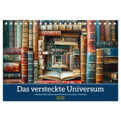 Abbildung von Das versteckte Universum (Tischkalender 2025 DIN A5 quer), CALVENDO Monatskalender