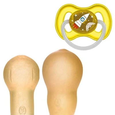 Abbildung von Canpol Weltall Beruhigungssauger Kirschform Latex (Gelb, 0 6 m)