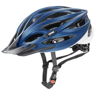 Abbildung von uvex Men&#039;s Oversize Fahrradhelm, Blue White matt, 61 65 cm