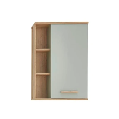 Abbildung von Pelipal Quickset 963 Hängeschrank, Holzwerkstoff, Salbei NB/Riviera Eiche quer NB, 74,5x50,5x20,5 cm