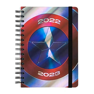 Abbildung von Grupo Erik Schulplaner 2022 2023, Marvel Captain America Schulkalender Kalender für die Schule, Wochenplaner 12 Monate A5 Format